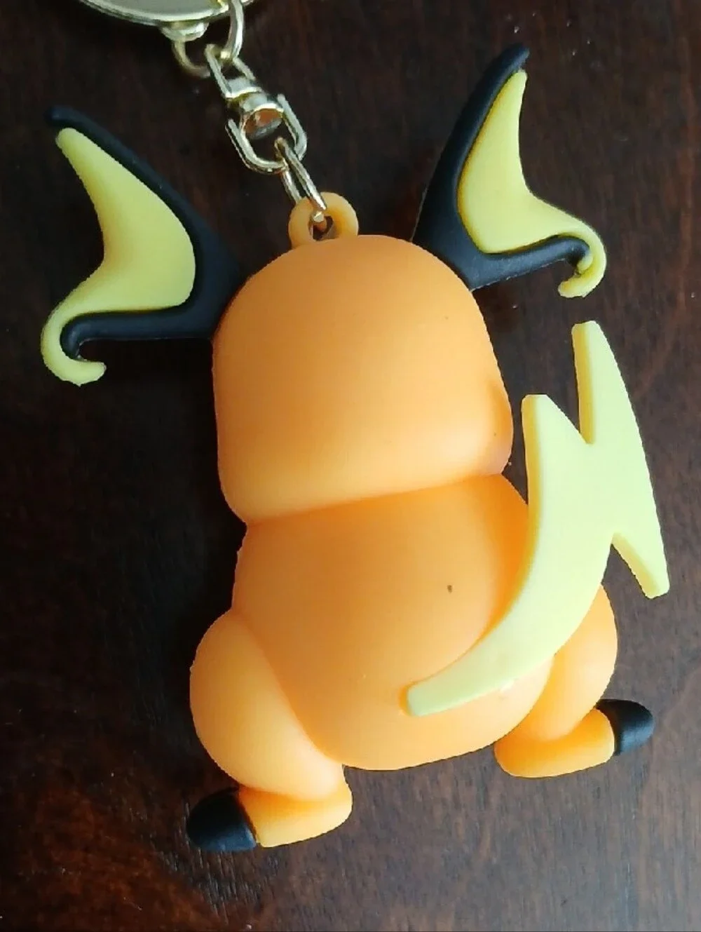Pokémon Raichu Silicone Keychain - Yellow/Orange